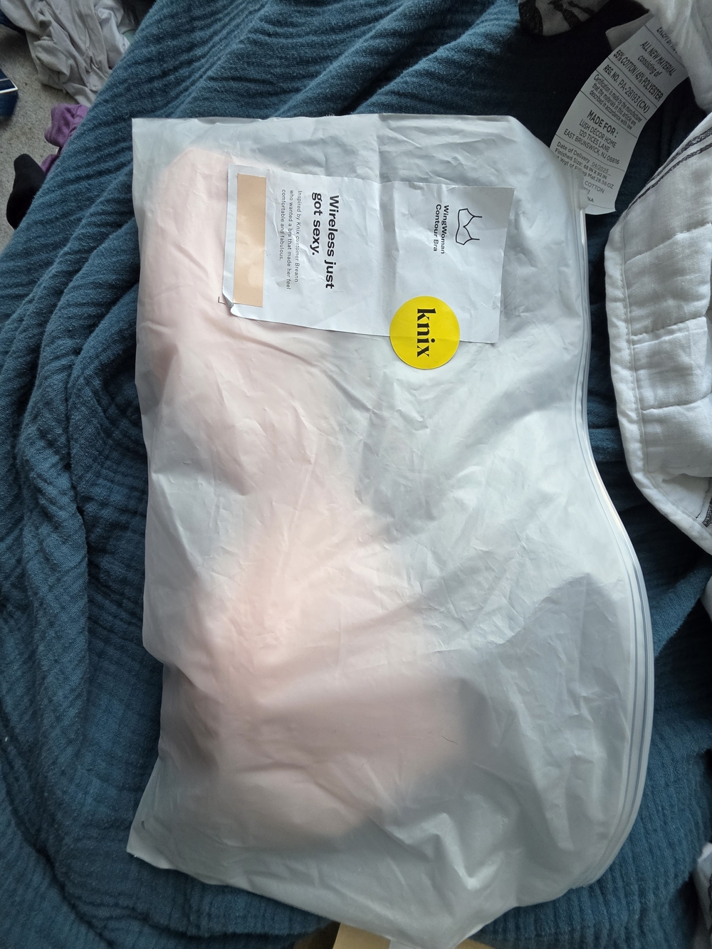 knix Wing Woman Bra Size 5 - Blush Pink